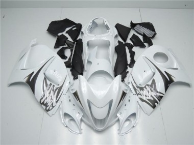 Blanc Carénage Moto Suzuki GSXR 1300 Hayabusa 2008-2019