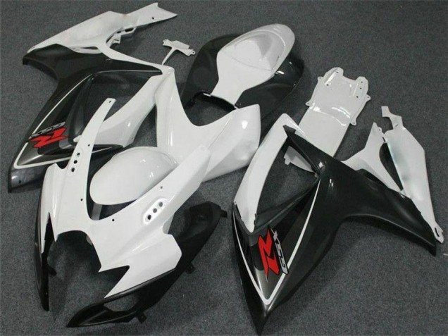Blanc Carénage Moto Suzuki GSXR 600 / 750 K6 2006-2007 Blanc Carénage Moto Suzuki GSXR 600 / 750 K6 2006-2007