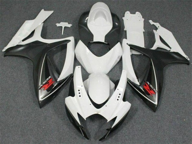 Blanc Carénage Moto Suzuki GSXR 600 / 750 K6 2006-2007 Blanc Carénage Moto Suzuki GSXR 600 / 750 K6 2006-2007