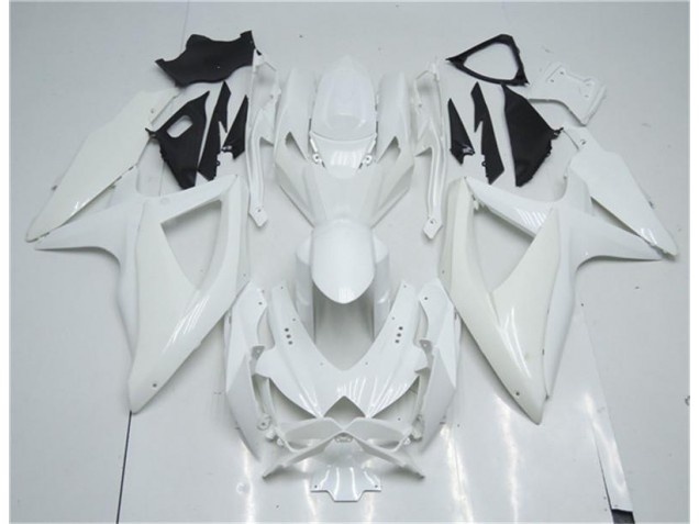 Blanc Carénage Moto Suzuki GSXR 600 / 750 K8 2008-2010 Blanc Carénage Moto Suzuki GSXR 600 / 750 K8 2008-2010