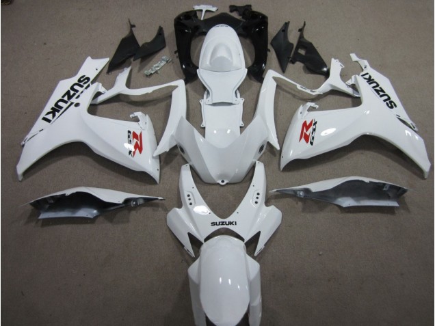 Blanc Carénage Moto Suzuki GSXR 600 K6 2006-2007 Blanc Carénage Moto Suzuki GSXR 600 K6 2006-2007