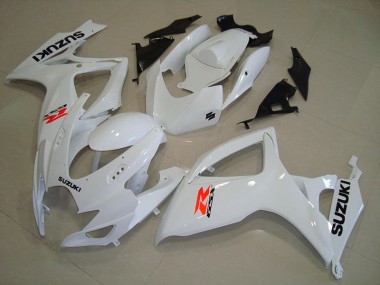 Blanc Carénage Moto Suzuki GSXR 750 K6 2006-2007