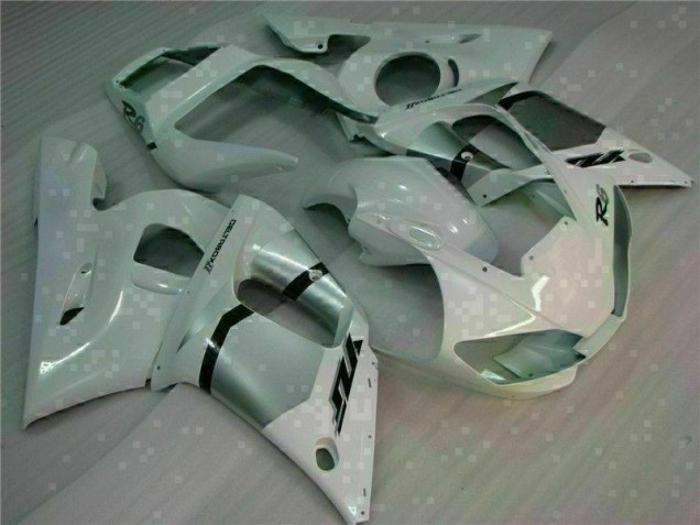 Blanc Carénage Moto Yamaha R6 1998-2002 Blanc Carénage Moto Yamaha R6 1998-2002