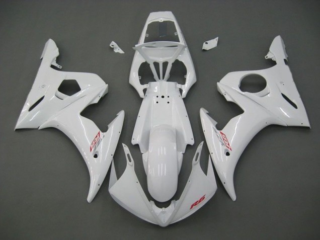 Blanc Carénage Moto Yamaha R6 2003-2005 Blanc Carénage Moto Yamaha R6 2003-2005