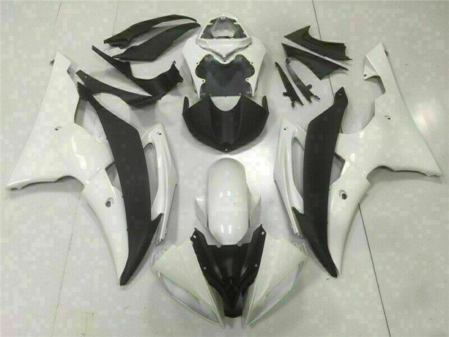 Blanc Carénage Moto Yamaha R6 2008-2016 Blanc Carénage Moto Yamaha R6 2008-2016