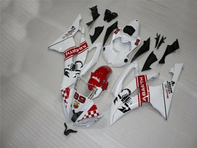 Blanc Carénages Moto & Carrosserie Yamaha R6 2008-2016 Blanc Carénages Moto & Carrosserie Yamaha R6 2008-2016