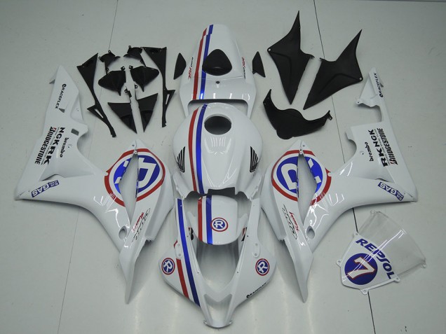 Blanc Carénages Moto Honda CBR 600 RR 2007-2008 Blanc Carénages Moto Honda CBR 600 RR 2007-2008