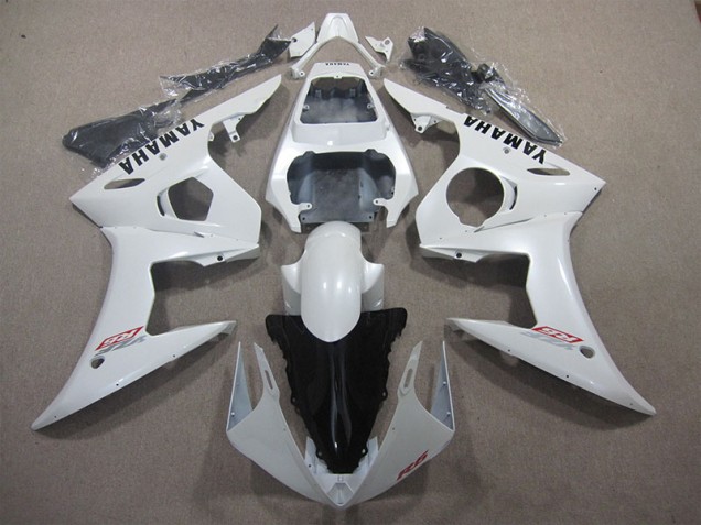 Blanc Carénages Moto Yamaha R6 2003-2005 Blanc Carénages Moto Yamaha R6 2003-2005