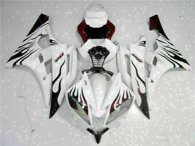 Blanc Carénages Moto Yamaha R6 2006-2007 Blanc Carénages Moto Yamaha R6 2006-2007