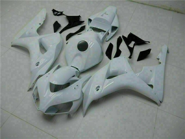 Blanc Carrosserie Moto Honda CBR 1000 RR 2006-2007 Blanc Carrosserie Moto Honda CBR 1000 RR 2006-2007
