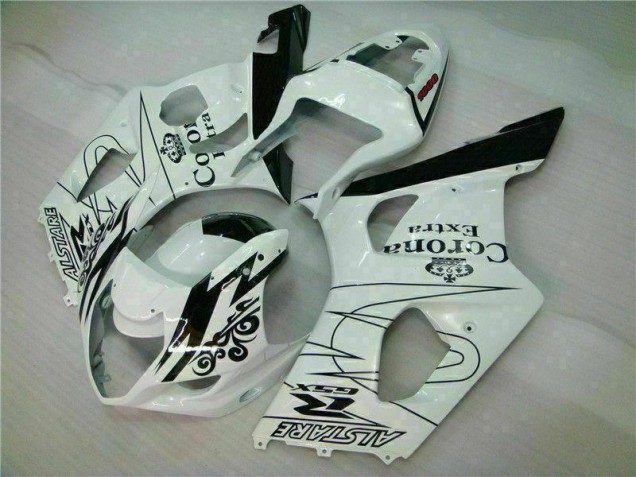 Blanc Carrosserie Moto Suzuki GSXR 1000 K3 2003-2004 Blanc Carrosserie Moto Suzuki GSXR 1000 K3 2003-2004