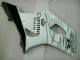 Blanc Carrosserie Moto Suzuki GSXR 1000 K3 2003-2004 Blanc Carrosserie Moto Suzuki GSXR 1000 K3 2003-2004