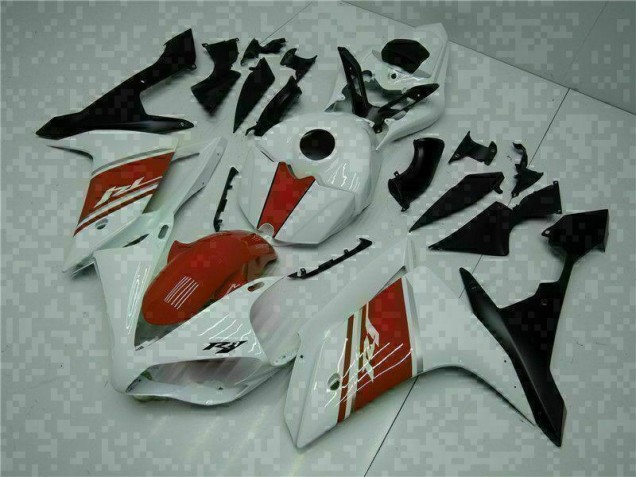 Blanc Carrosserie Moto Yamaha R1 2007-2008 Blanc Carrosserie Moto Yamaha R1 2007-2008