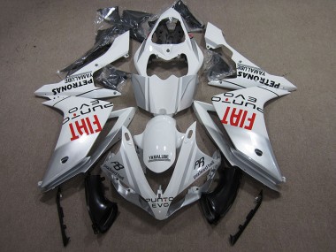 Blanc Fiat Carénage Moto Yamaha R1 2007-2008