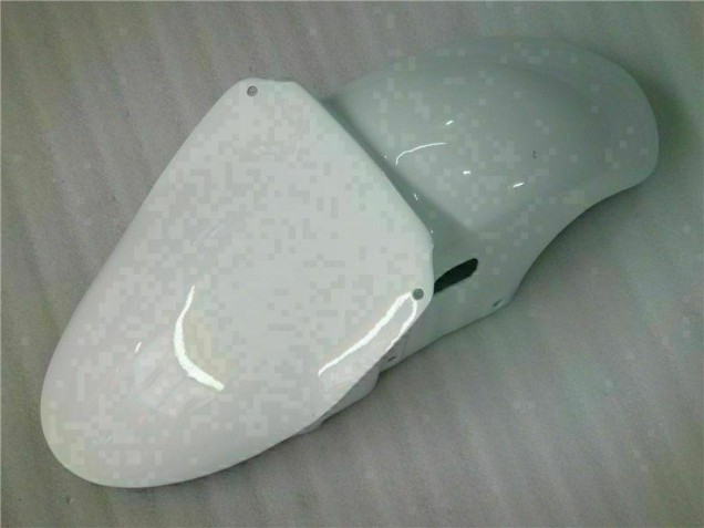 Blanc Jaune Flamme Carénage Moto Kawasaki ZX6R 2000-2002 Blanc Jaune Flamme Carénage Moto Kawasaki ZX6R 2000-2002