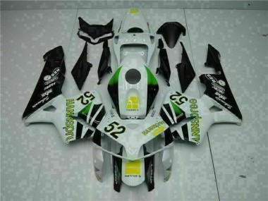 Blanc Jaune Vert 52 Carénage Moto Honda CBR 600 RR 2005-2006