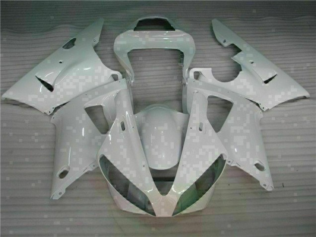 Blanc Kit Carénages Motos Complet Yamaha R1 2000-2001 Blanc Kit Carénages Motos Complet Yamaha R1 2000-2001