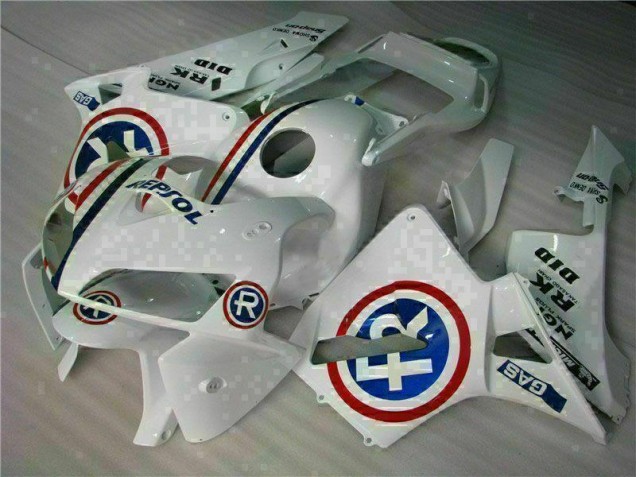 Blanc Kit Carénages Motos & Plastique Honda CBR 600 RR 2005-2006 Blanc Kit Carénages Motos & Plastique Honda CBR 600 RR 2005-2006