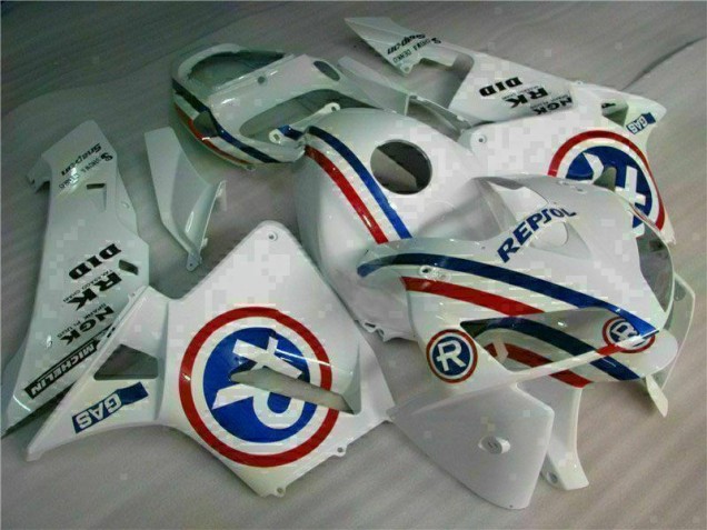 Blanc Kit Carénages Motos & Plastique Honda CBR 600 RR 2005-2006 Blanc Kit Carénages Motos & Plastique Honda CBR 600 RR 2005-2006