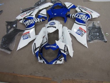 Blanc Lucky Strike Motul Carénage Moto Suzuki GSXR 750 K11 2011-2024
