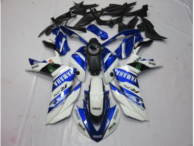 Blanc Monster Carénage Moto Yamaha R3 2015-2022