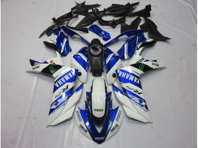 Blanc Monster Carénage Moto Yamaha R3 2015-2022 Blanc Monster Carénage Moto Yamaha R3 2015-2022