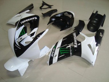 Blanc Monster Carénages Moto Kawasaki ZX6R 2003-2004