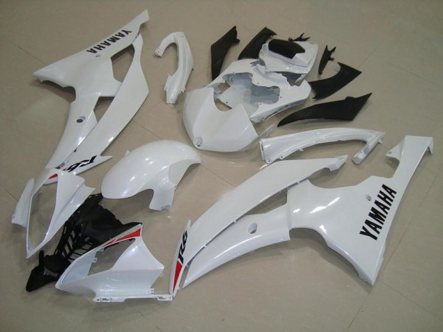 Blanc Nacré Carrosserie Moto Yamaha R6 2008-2016 Blanc Nacré Carrosserie Moto Yamaha R6 2008-2016