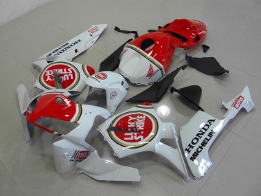 Blanc Nacré Lucky Strike Carénage Moto Honda CBR 600 RR 2005-2006