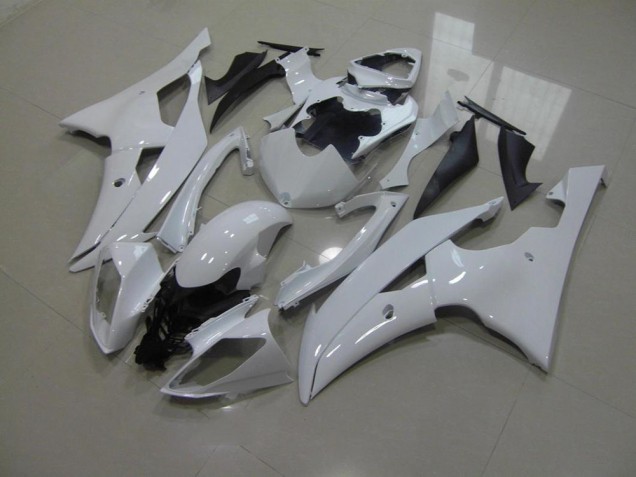 Blanc Nacré No Décalque Carénage Moto Yamaha R6 2008-2016 Blanc Nacré No Décalque Carénage Moto Yamaha R6 2008-2016