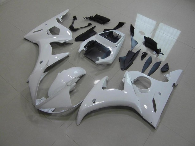 Blanc No Décalque Carénage Moto Yamaha R6 2003-2005 Blanc No Décalque Carénage Moto Yamaha R6 2003-2005