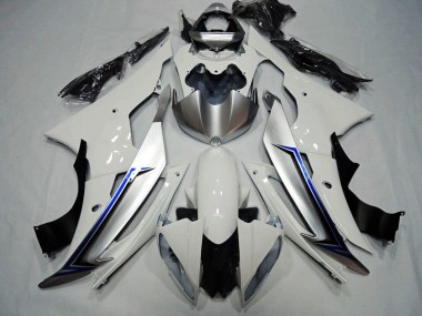 Blanc Noir Bleu Carénage Moto Yamaha R6 2008-2016
