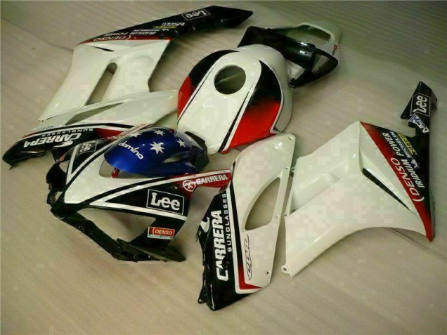 Blanc Noir Carénage Moto Honda CBR 1000 RR 2004-2005 Blanc Noir Carénage Moto Honda CBR 1000 RR 2004-2005