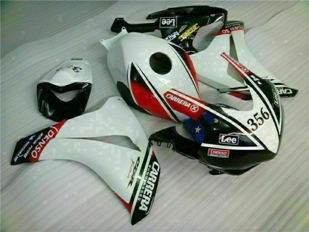 Blanc Noir Carénage Moto Honda CBR 1000 RR 2008-2011 Blanc Noir Carénage Moto Honda CBR 1000 RR 2008-2011