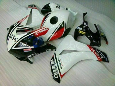 Blanc Noir Carénage Moto Honda CBR 1000 RR 2008-2011