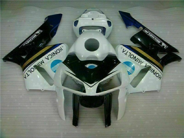Blanc Noir Carénage Moto Honda CBR 600 RR 2005-2006 Blanc Noir Carénage Moto Honda CBR 600 RR 2005-2006
