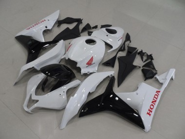 Blanc Noir Carénage Moto Honda CBR 600 RR 2007-2008