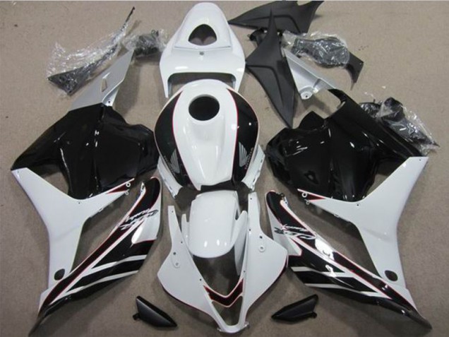 Blanc Noir Carénage Moto Honda CBR 600 RR 2009-2012 Blanc Noir Carénage Moto Honda CBR 600 RR 2009-2012