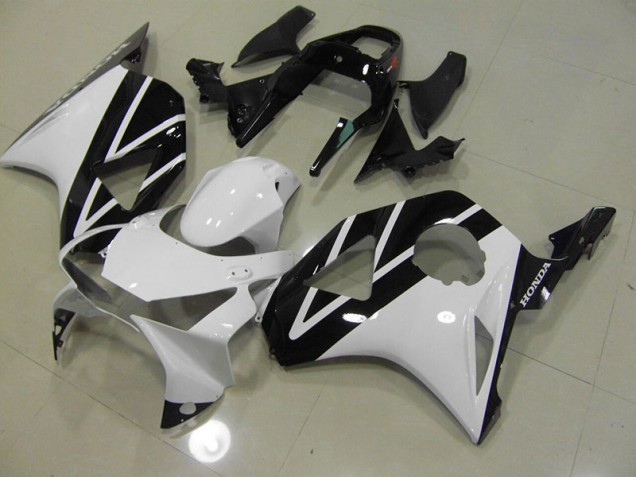 Blanc Noir Carénage Moto Honda CBR 900 RR 954 2002-2003 Blanc Noir Carénage Moto Honda CBR 900 RR 954 2002-2003