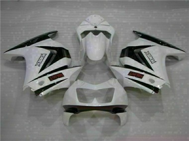 Blanc Noir Carénage Moto Kawasaki EX250 2008-2012