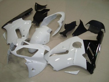 Blanc Noir Carénage Moto Kawasaki ZX12R 2002-2006