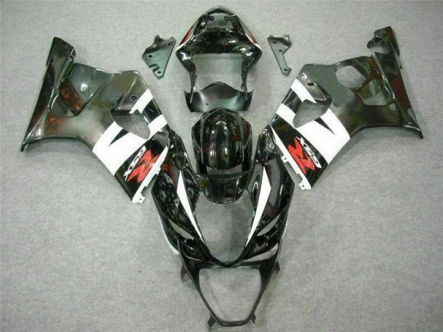 Blanc Noir Carénage Moto Suzuki GSXR 1000 K3 2003-2004 Blanc Noir Carénage Moto Suzuki GSXR 1000 K3 2003-2004