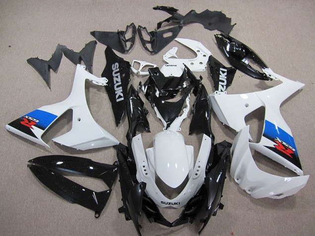Blanc Noir Carénage Moto Suzuki GSXR 1000 K9 2009-2016 Blanc Noir Carénage Moto Suzuki GSXR 1000 K9 2009-2016