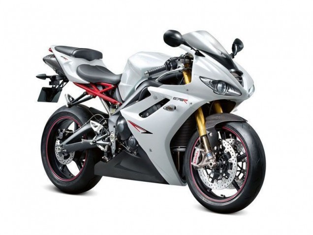 Blanc Noir Carénage Moto Triumph Daytona 675 Triple 2006-2008 Blanc Noir Carénage Moto Triumph Daytona 675 Triple 2006-2008