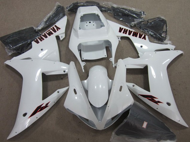 Blanc Noir Carénage Moto Yamaha R1 2002-2003 Blanc Noir Carénage Moto Yamaha R1 2002-2003