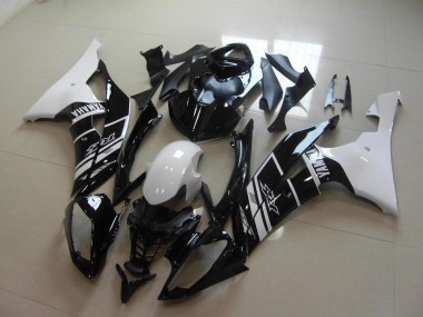 Blanc Noir Carénage Moto Yamaha R6 2008-2016