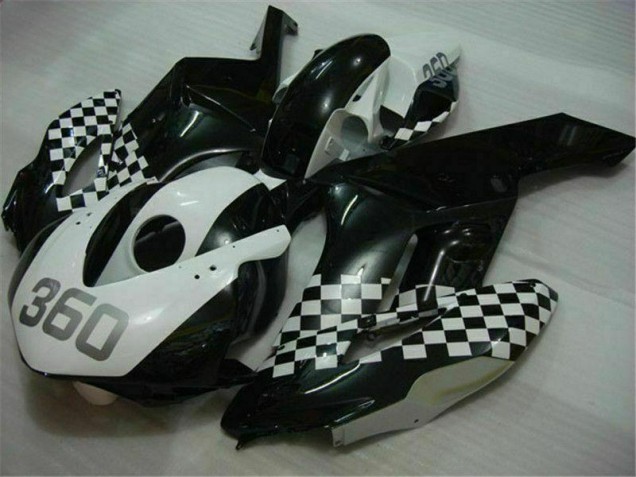 Blanc Noir Carénages Moto Honda CBR 1000 RR 2004-2005 Blanc Noir Carénages Moto Honda CBR 1000 RR 2004-2005