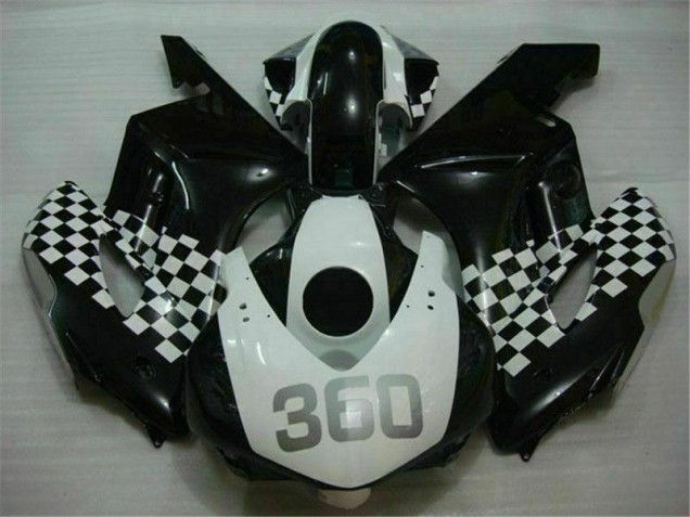 Blanc Noir Carénages Moto Honda CBR 1000 RR 2004-2005 Blanc Noir Carénages Moto Honda CBR 1000 RR 2004-2005
