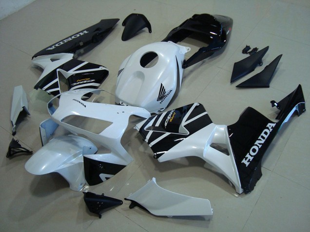 Blanc Noir Carénages Moto Honda CBR 600 RR 2003-2004 Blanc Noir Carénages Moto Honda CBR 600 RR 2003-2004