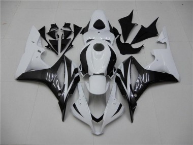 Blanc Noir Carénages Moto Honda CBR 600 RR 2007-2008